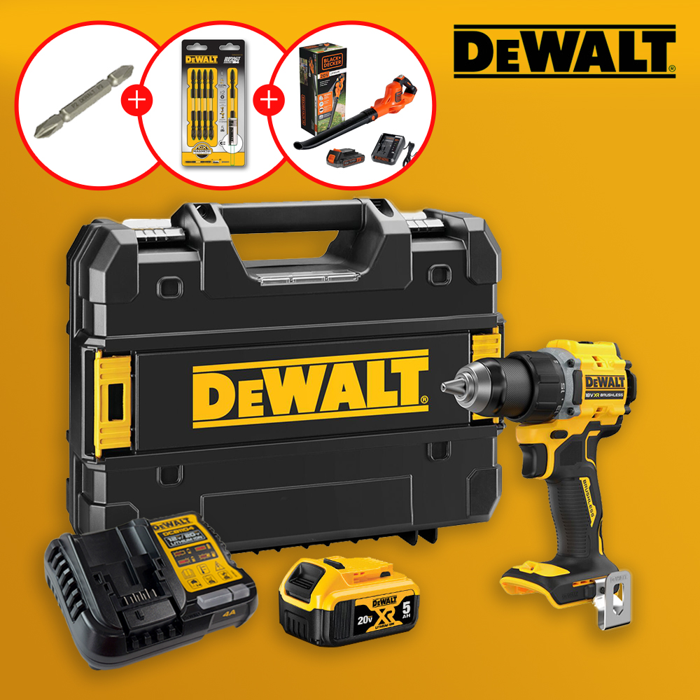 디월트 DCD794P1T 고성능 20V MAX 브러쉬리스 드릴 드라이버 5A 배터리 1개 포함