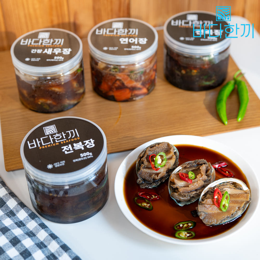 바다한끼 청정지역 완도산 영양가득 전복장 500g (5~6미) 가정식 반찬 전복장조림 선물 - 상세 이미지 5
