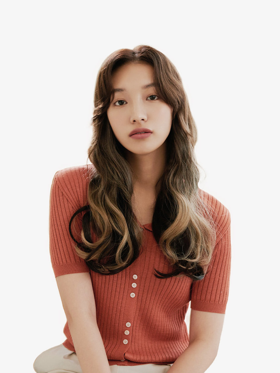 붙임머리 컬러피스 도라 루즈펌 옴브레 - 상품 이미지