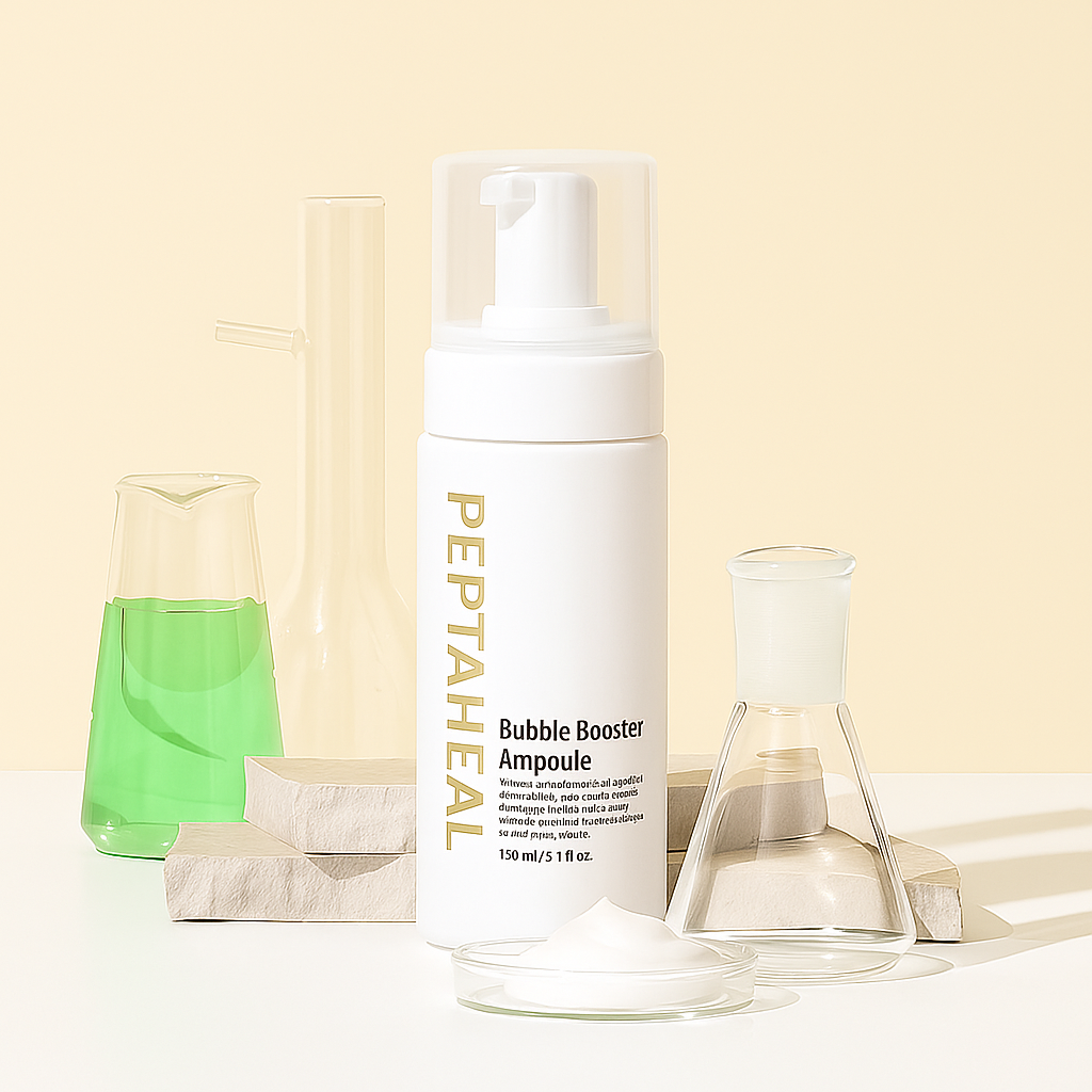 펩타힐 수분 진정 모공 보습 케어 버블 부스터 앰플 150ml