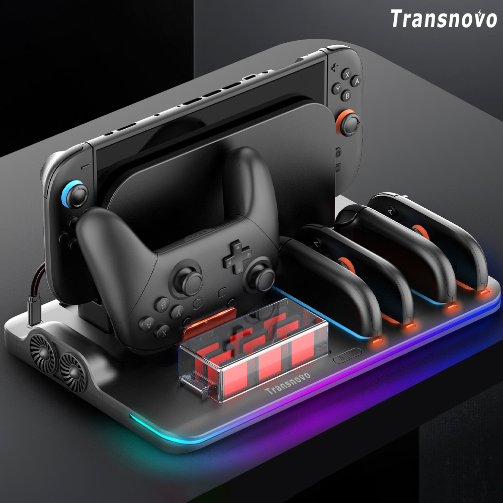 닌텐도 스위치2 쿨러 독 거치대 올인원 쿨링 충전 스테이션 트랜스노보