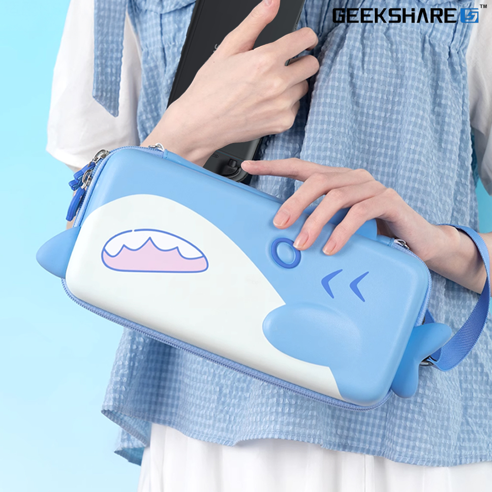 닌텐도 스위치2 케이스 긱쉐어 리틀샤크 하드 파우치