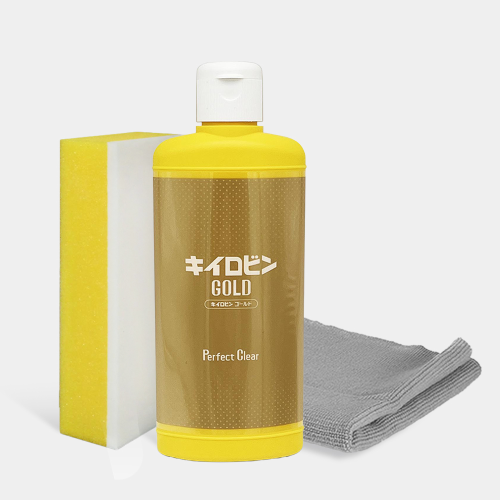프로스태프 키이로빈 골드 자동차 유리 유막제거제 200g A-11+타월 - 메인 이미지