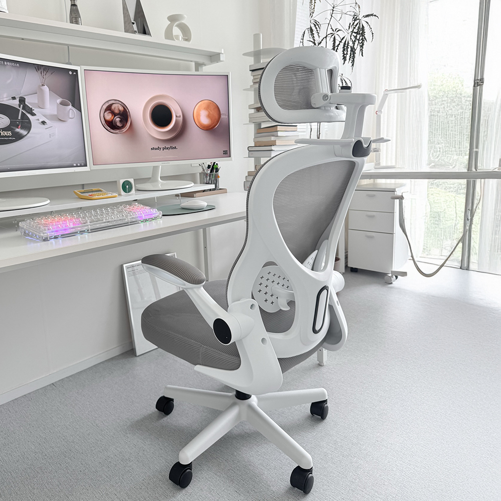 투노 넥트론 사무실 컴퓨터 책상 학생 공부 게이밍 허리 편한 메쉬 의자