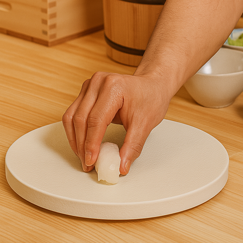소프트스톤 파인다이닝접시 굽 회접시 플레이팅 그릇 1개, 원형접시 25cm - 화이트 - 상세 이미지 3
