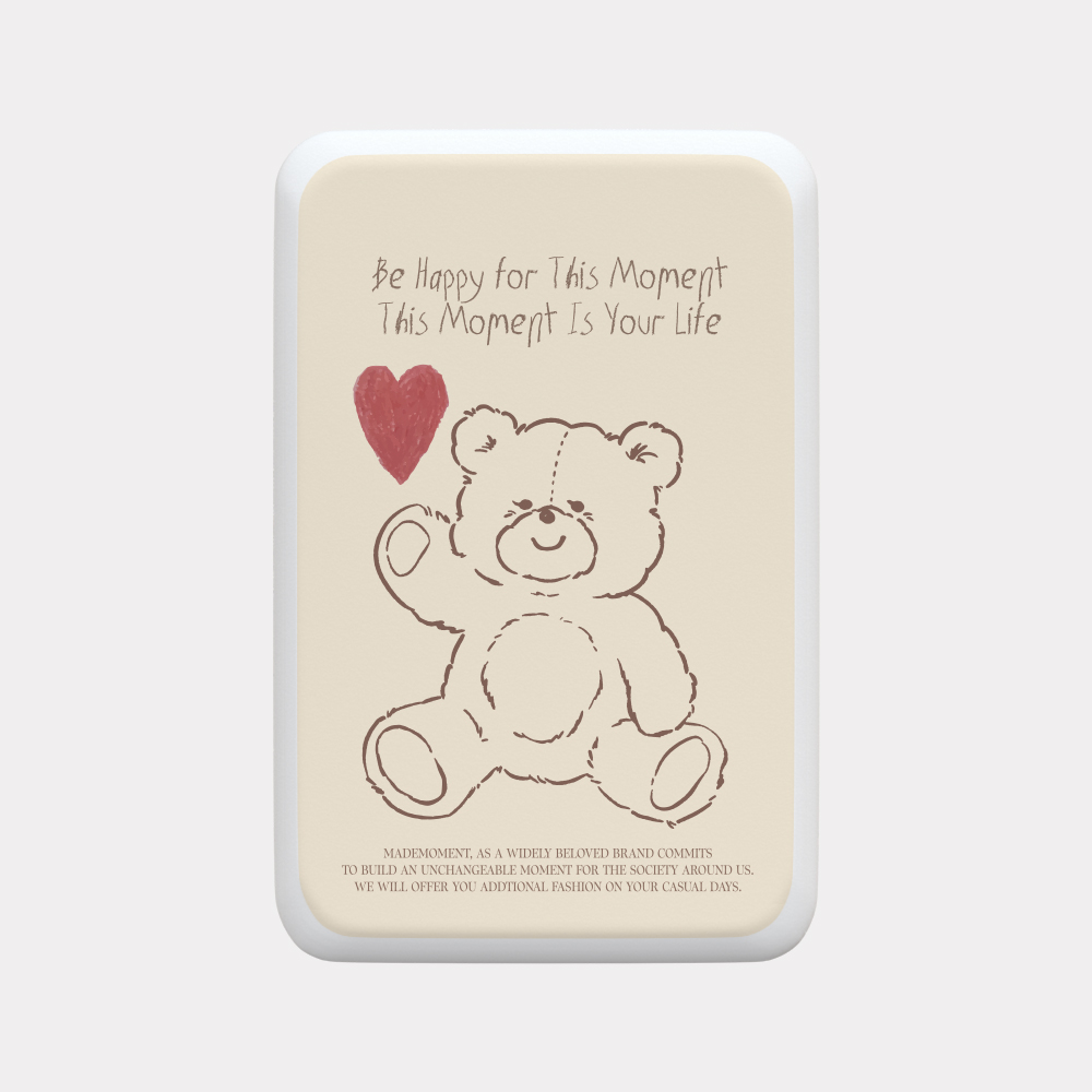 fluffy strawberry bear 디자인 [맥세이프 보조배터리] - 상품 이미지