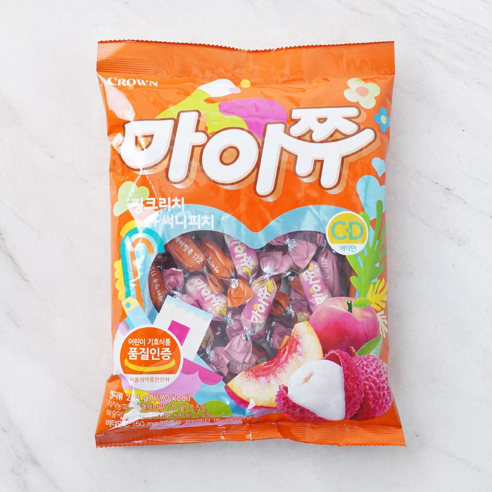 메가마트 크라운 마이쮸 리치피치 284g - 상품 이미지