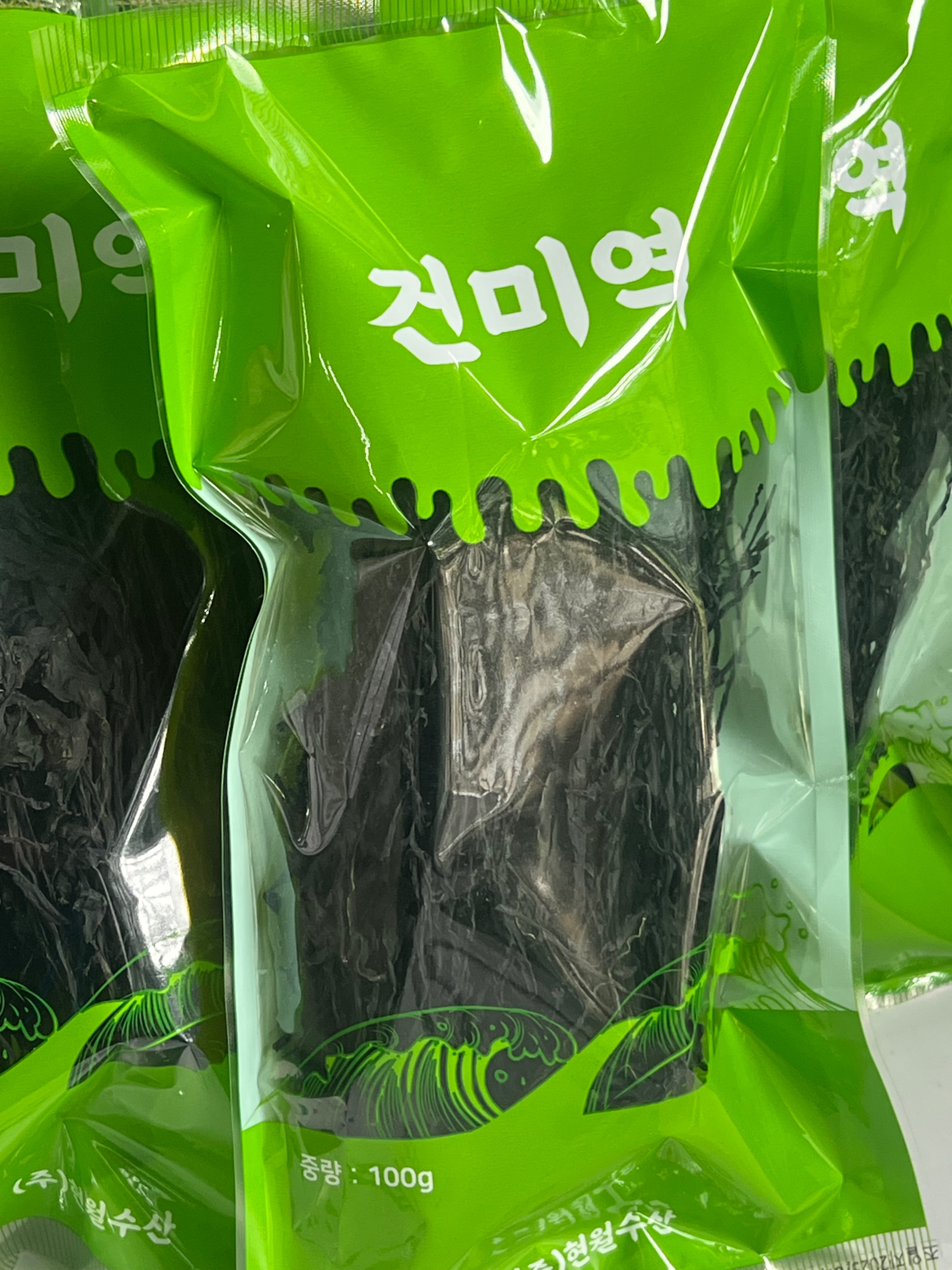 전라도 완도 청정지역 건미역 부드러운 간단한반찬 햇 고급 산모 100gX3 - 상세 이미지 2