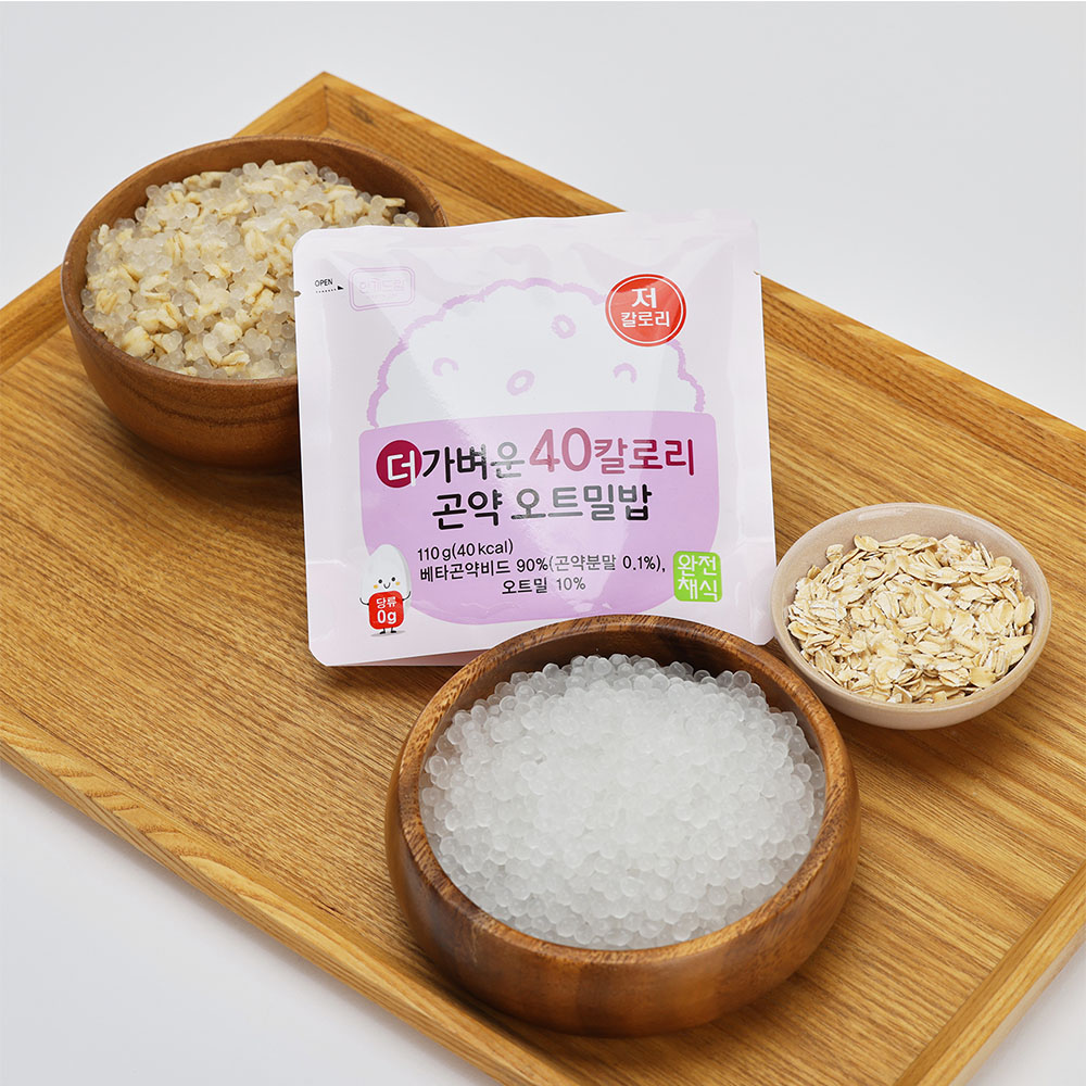 한끼드림 더 가벼운 곤약 오트밀밥 40kcal 무당 저지방 110g 5개 - 상세 이미지 2