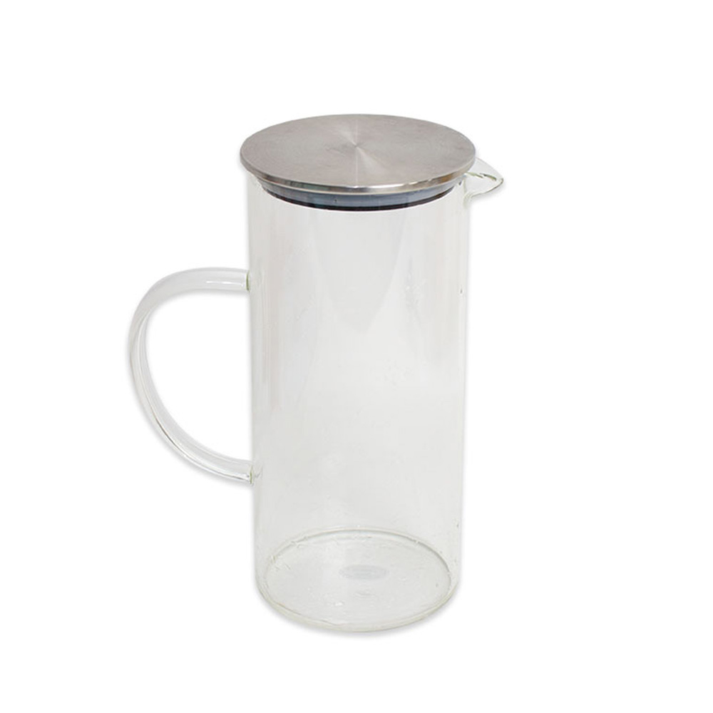 입구넓은 내열유리 물병 저그 냉장고물통 카페 업소용 1.3L - 상품 이미지