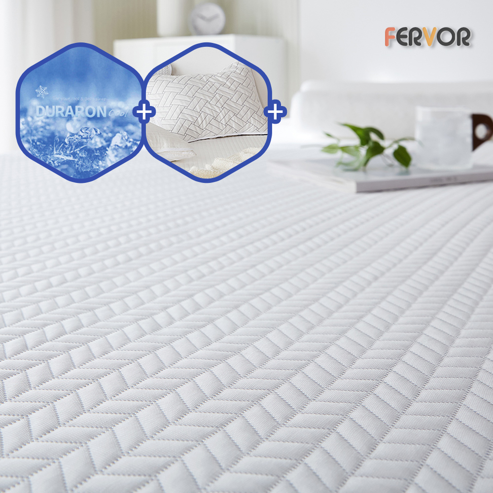퍼보 휴비스 듀라론 에오로쿨 냉감패드 쿨매트 소파침대러그 V자, Q(퀸)