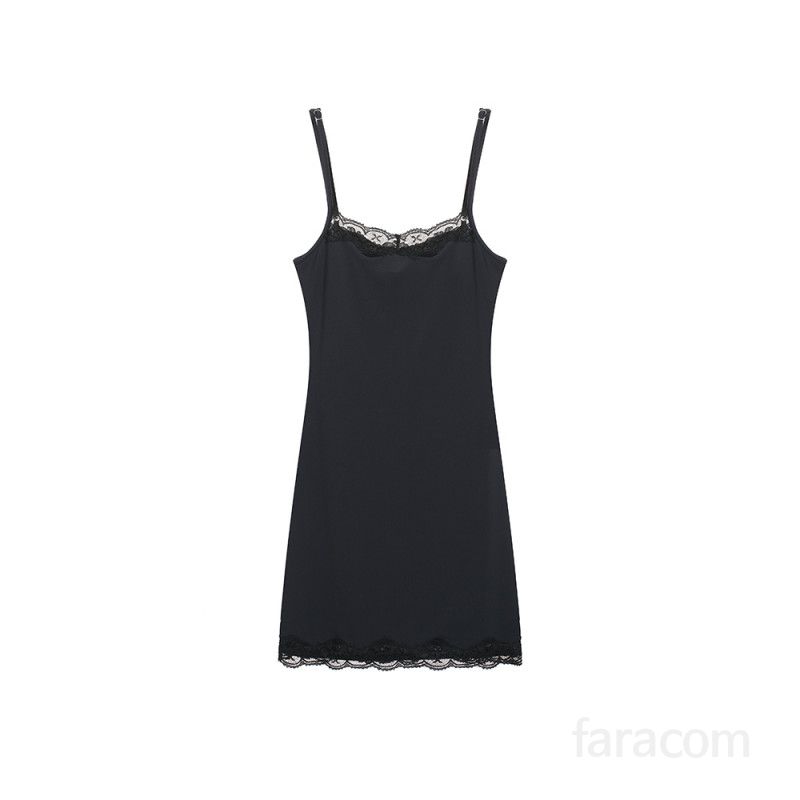 여자 봄 여름 섹시 레이스 슬립 미니원피스 슬림핏 바디콘 뷔스티에 이너 파티룩 클럽룩 8399 - 상세 이미지 5