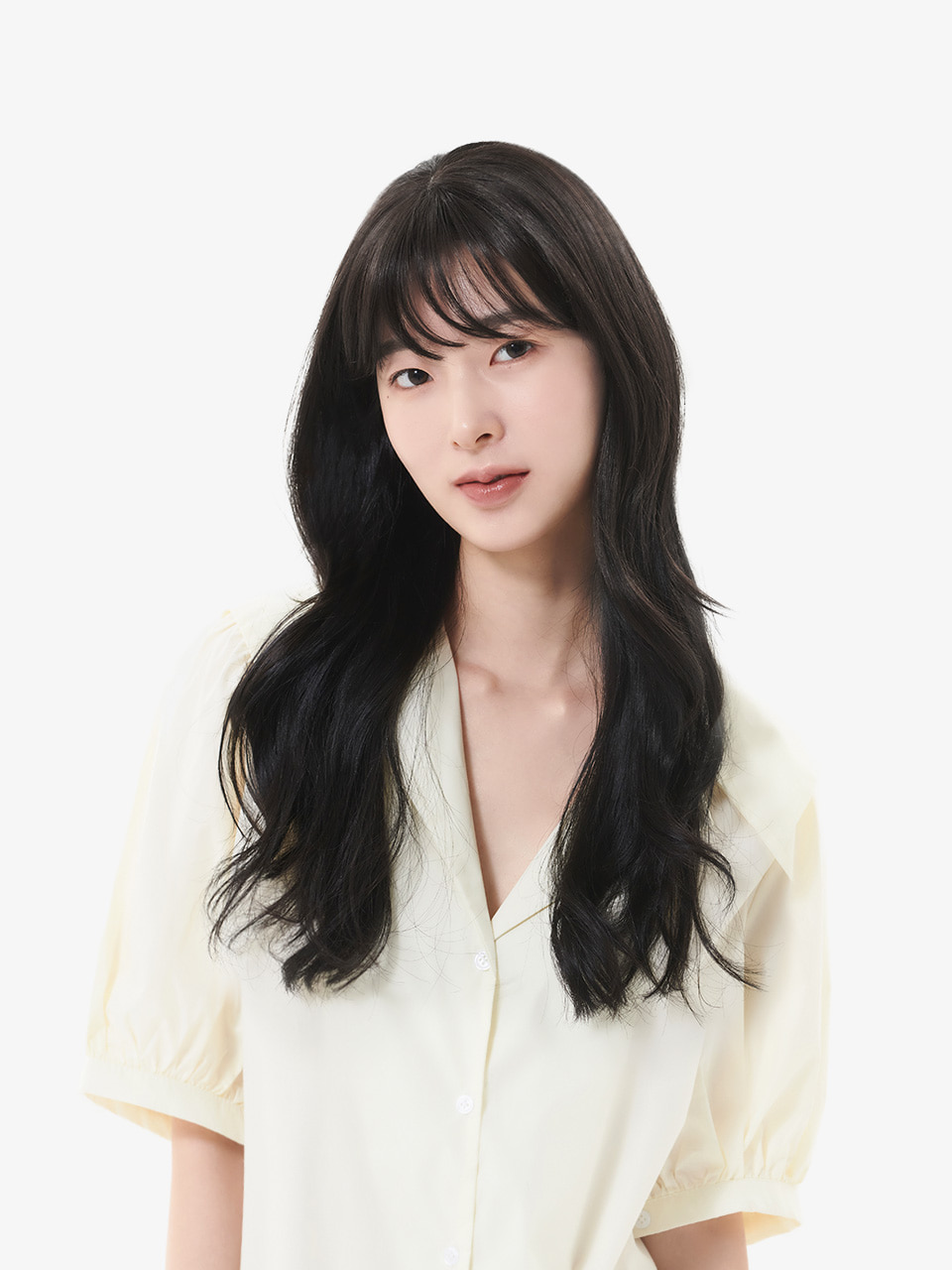탑커버 코트니 정수리가발 시스루뱅 웨이브 - 상품 이미지