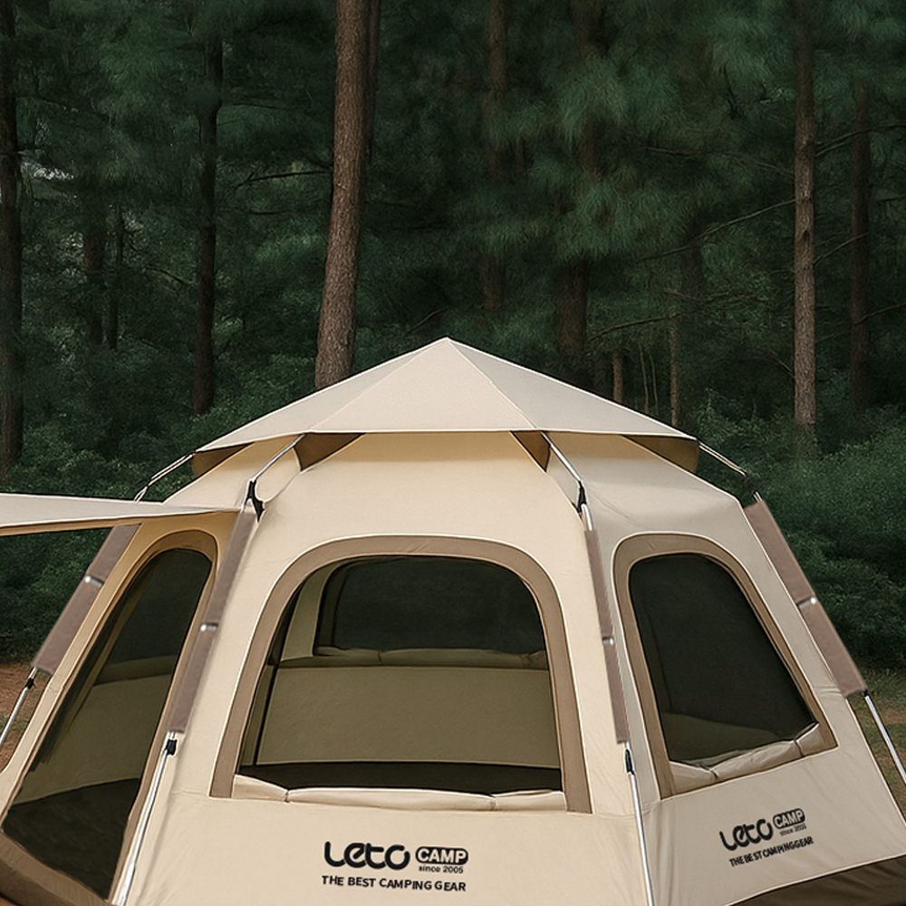 육각돔 원터치텐트 그늘막 쉘터 캠핑 피크닉 가족 3인용 4인용 패밀리 텐트 LCE-OT02