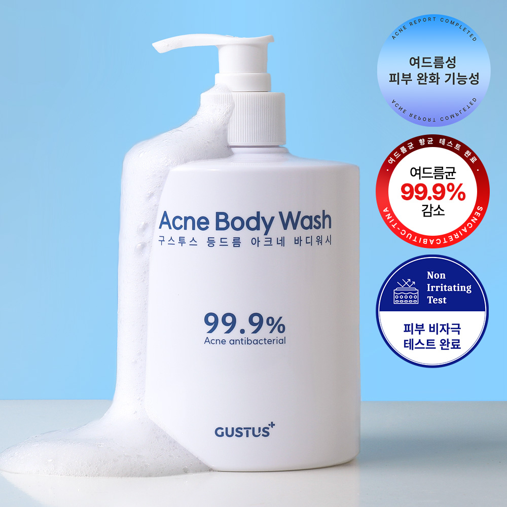 구스투스 등드름 바디워시 쿨링 쿨 아크네 여드름 바하 플로럴머스크, 500ml, 1개 - 상품 이미지