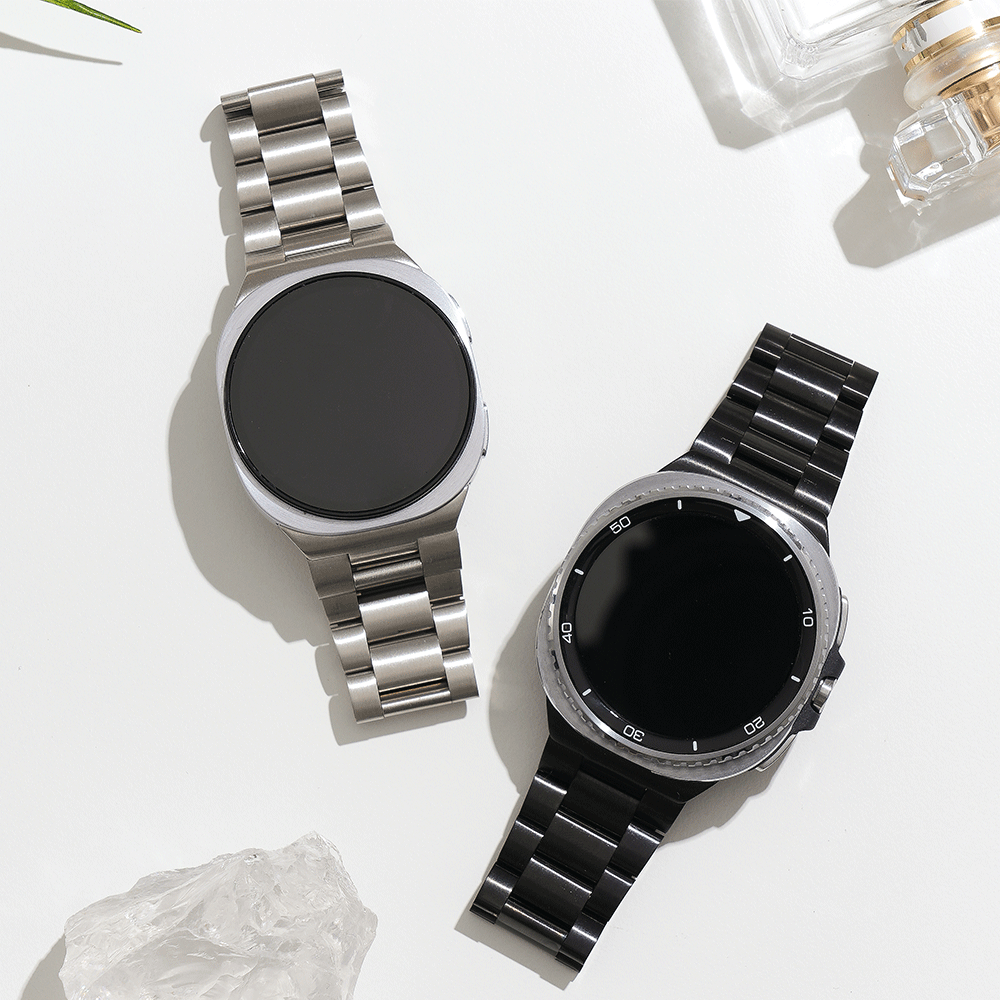 갤럭시워치8 클래식 메탈 스트랩 시계줄 교체 원클릭 밴드 40mm 44mm 46mm 호환