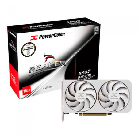 PowerColor 라데온 RX 9060 XT Reaper White OC D6 16GB 대원씨티에스/ 그래픽카드 / M