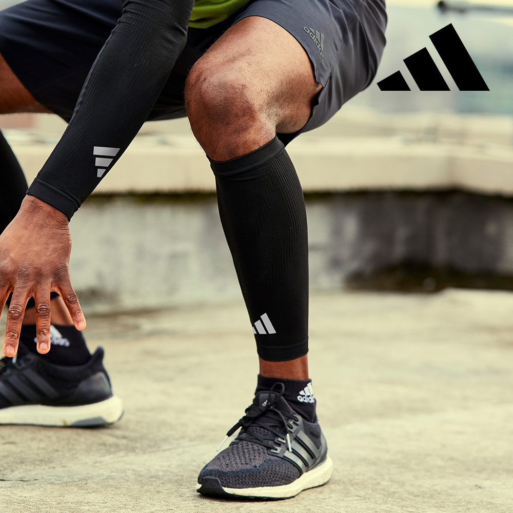 아디다스 컴프레션 카프 슬리브 세트 종아리 보호대 압박밴드 레그 축구 배구 등산용 런닝