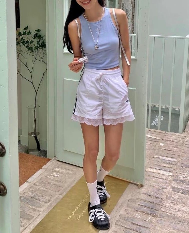 아디다스 레이스 트림3 Stripes Shorts 반바지 블랙 II5605, 화이트 IL2420 이미지 6