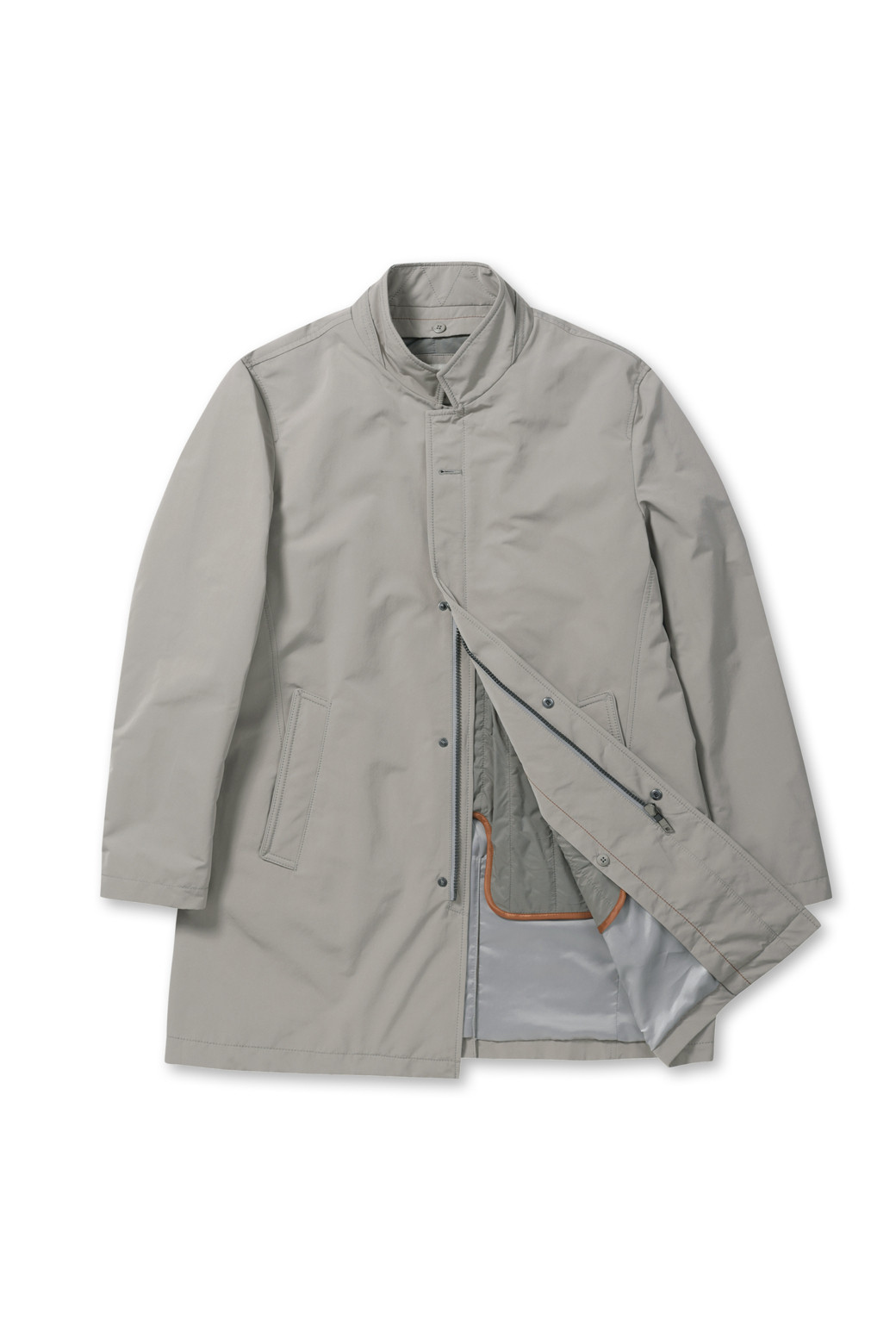 BRENTWOOD [커뮤터] 라이너 탈착 스탠드칼라 코트BRCCX25211BEX