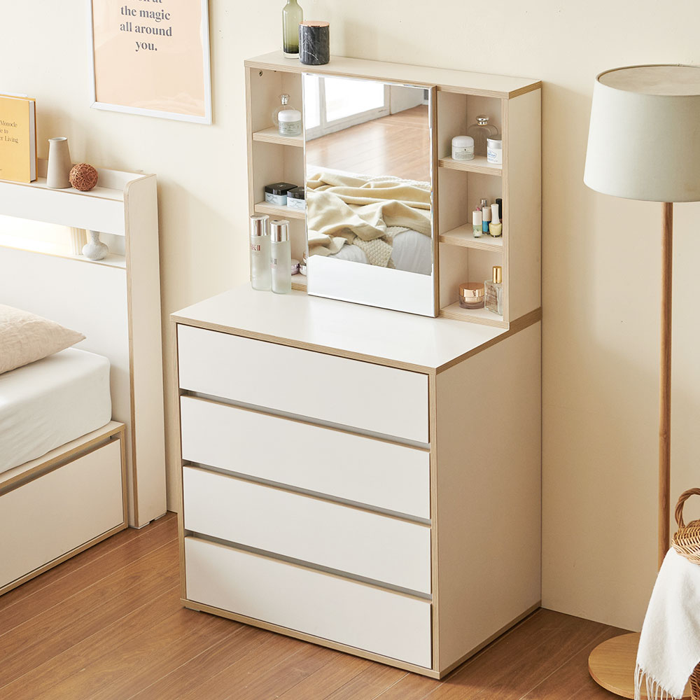 니모 틈새 수납화장대 600 수납거울 서랍장