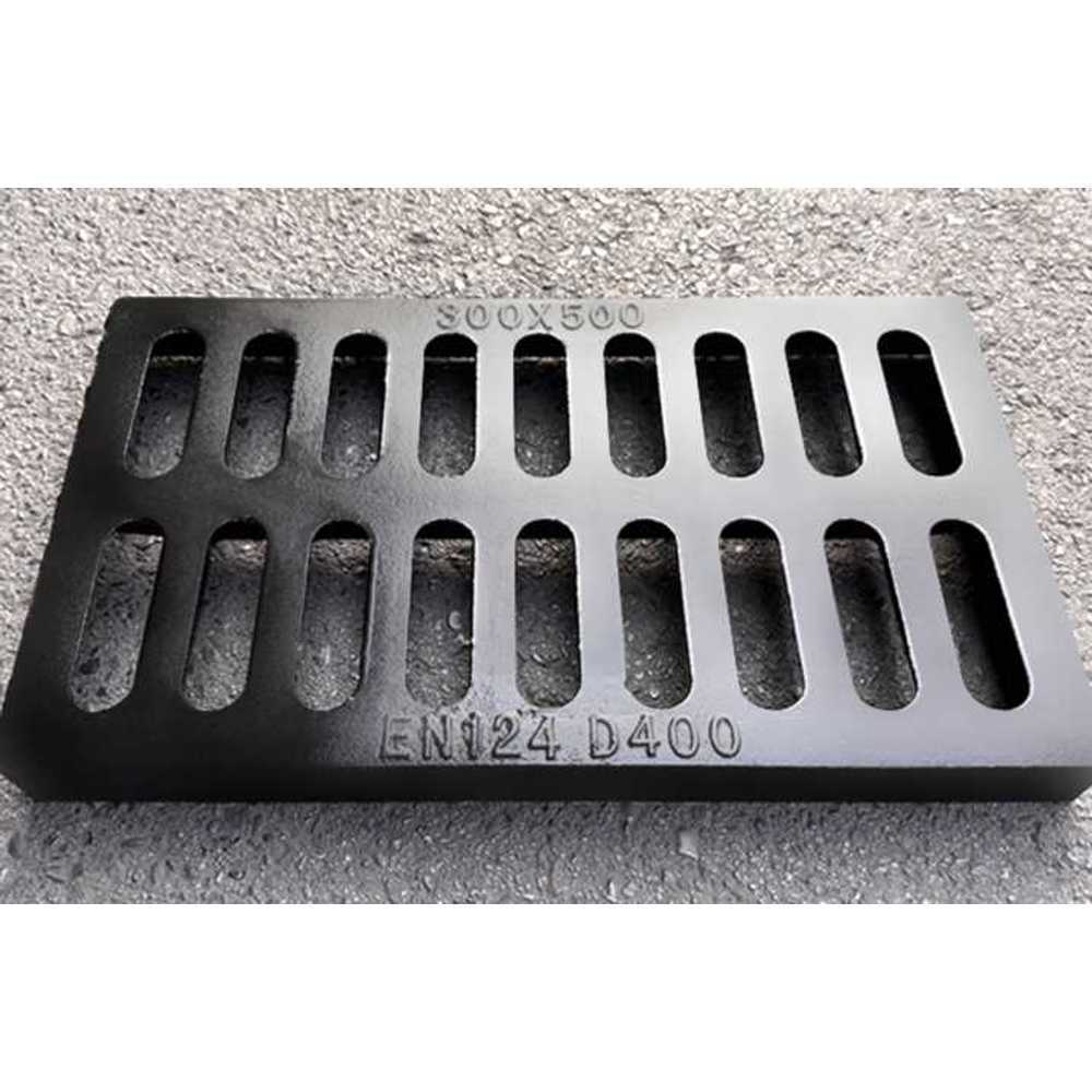 스틸 그레이팅 덮개 도로 아연 논슬립 주물 빗물받이 10x50cm - 상품 이미지