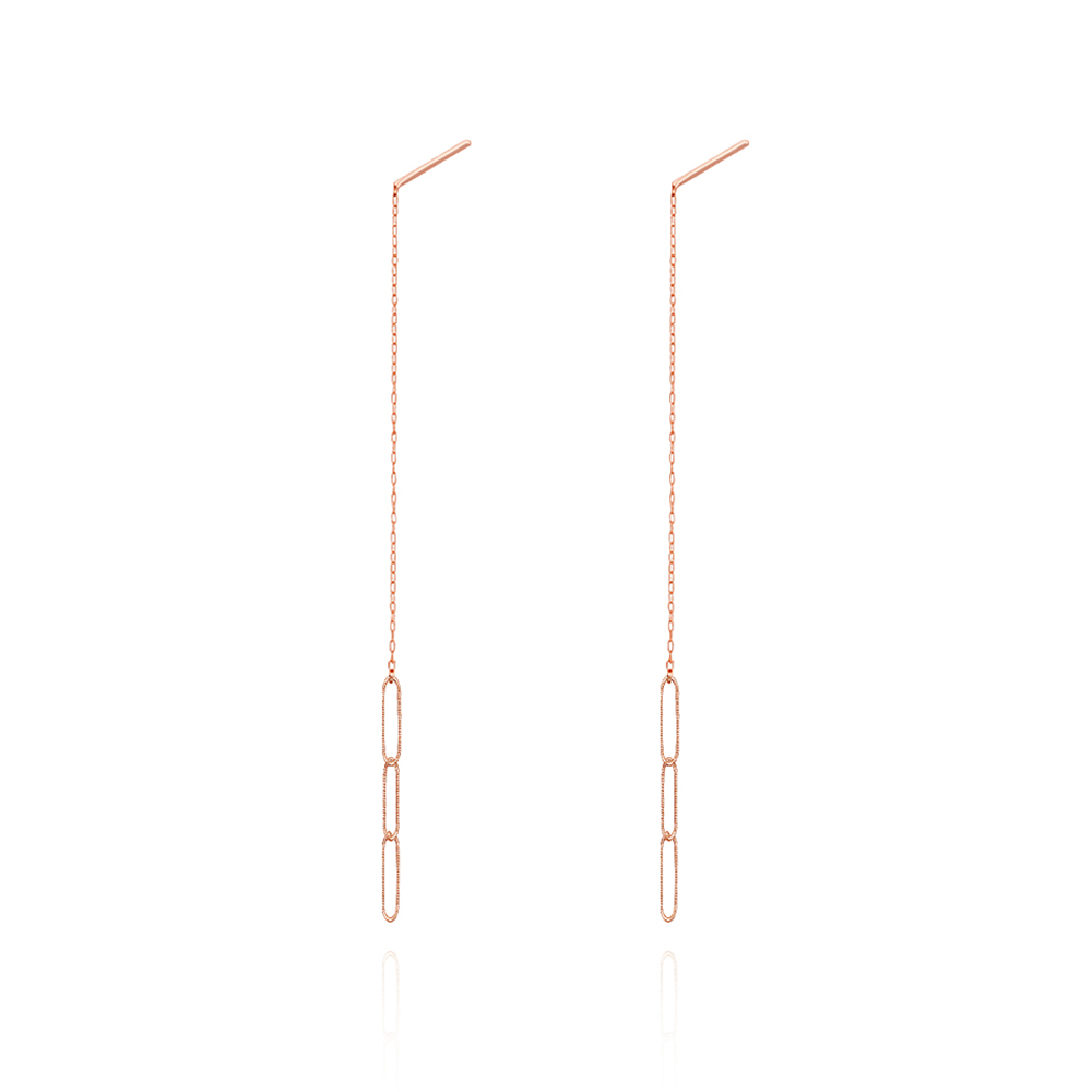 14케이귀걸이 뒷침 링크 귀걸이 연결 귀걸이 체인 4cm - 상세 이미지 4