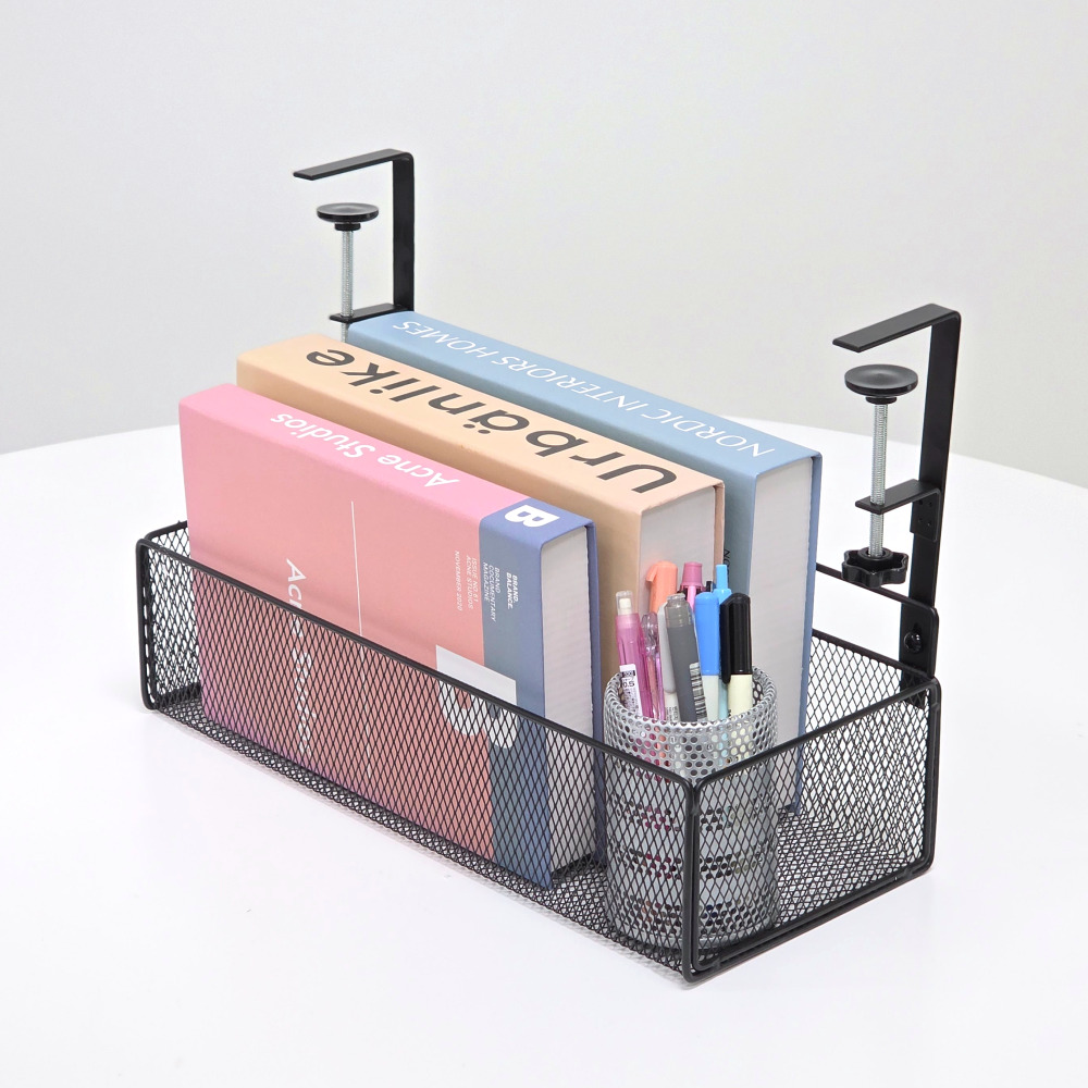 주앤지 무타공 데스크 선반 책상정리 바구니 수납함 멀티탭 케이블정리 트레이 이미지 8