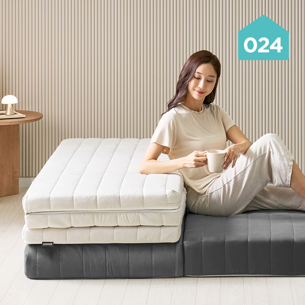 024홈 국민토퍼 3단 접이식 매트리스 단단한 16cm 퀸 - 상세 이미지 2