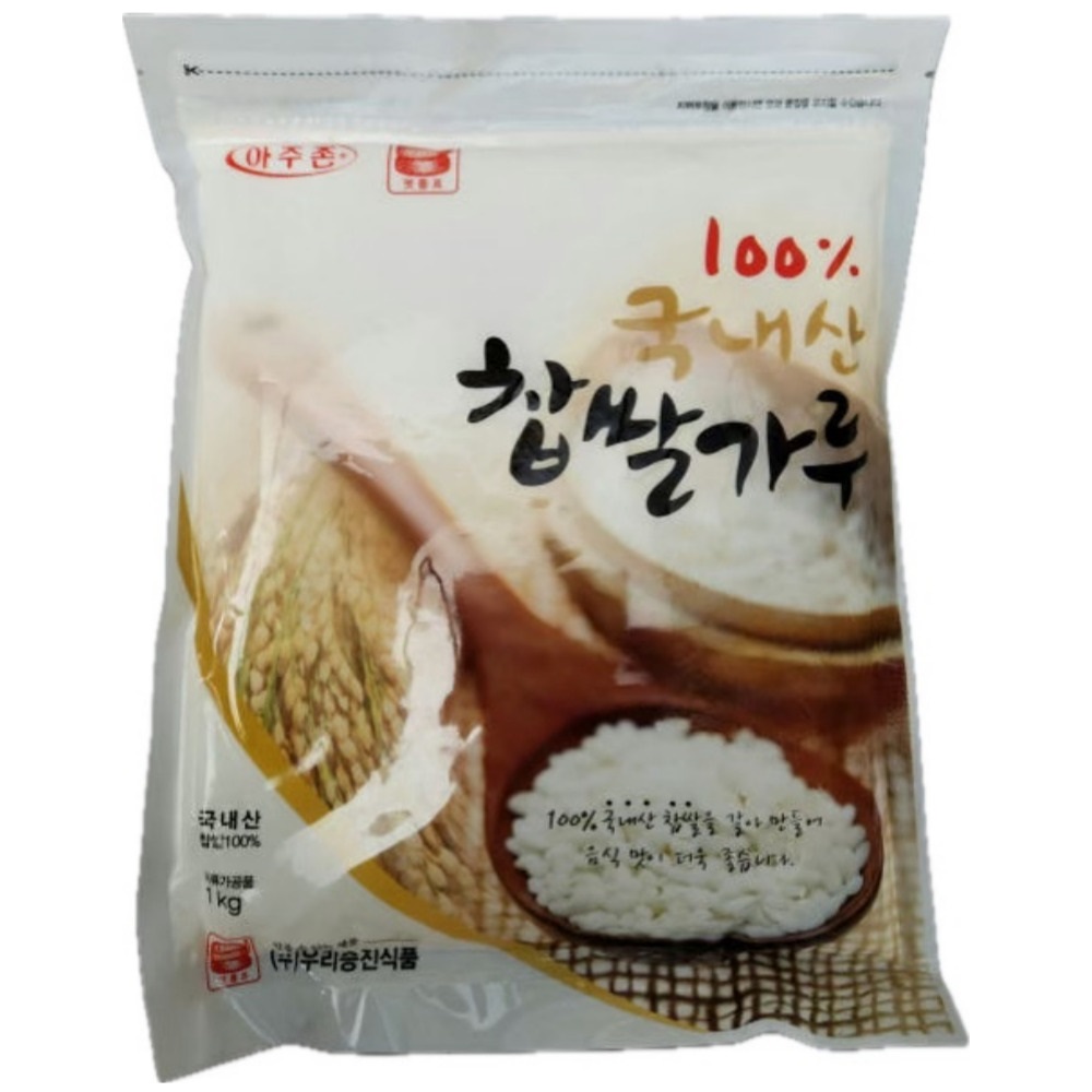 명식품본사 국산  찹쌀가루 대포장 1kg, 8개 - 상품 이미지
