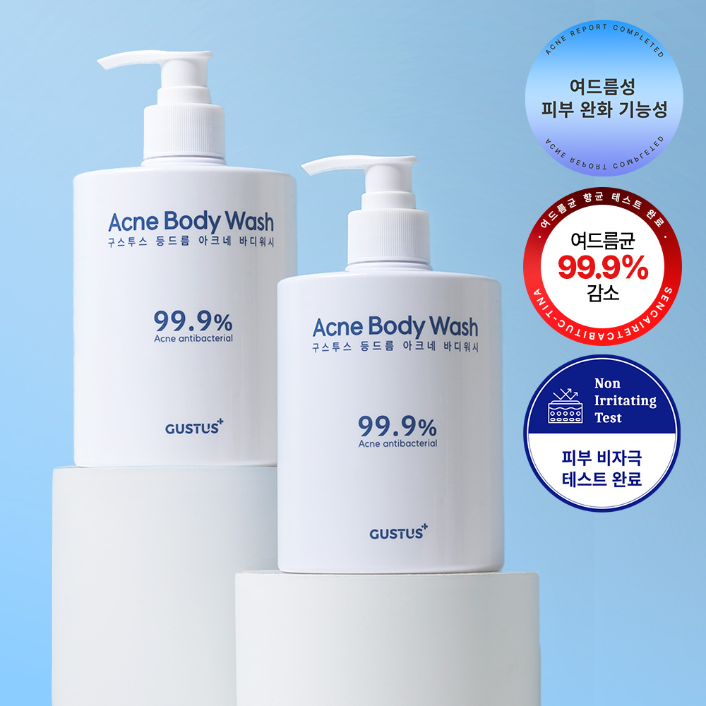 구스투스 등드름 바디워시 쿨링 쿨 아크네 여드름 바하 플로럴머스크, 500ml, 1개 - 상세 이미지 2