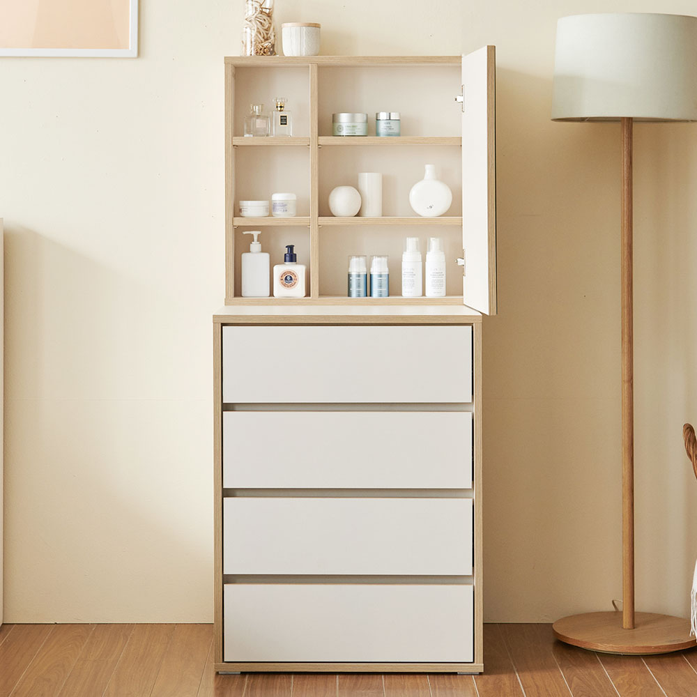 니모 틈새 수납화장대 600 수납거울 서랍장