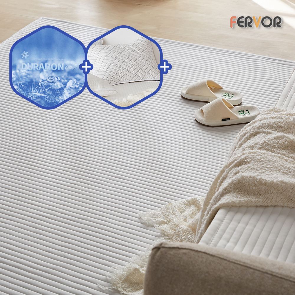 퍼보 휴비스 듀라론 에오로쿨 냉감패드 쿨매트 소파침대러그 (러그)스트라이프, 170x230