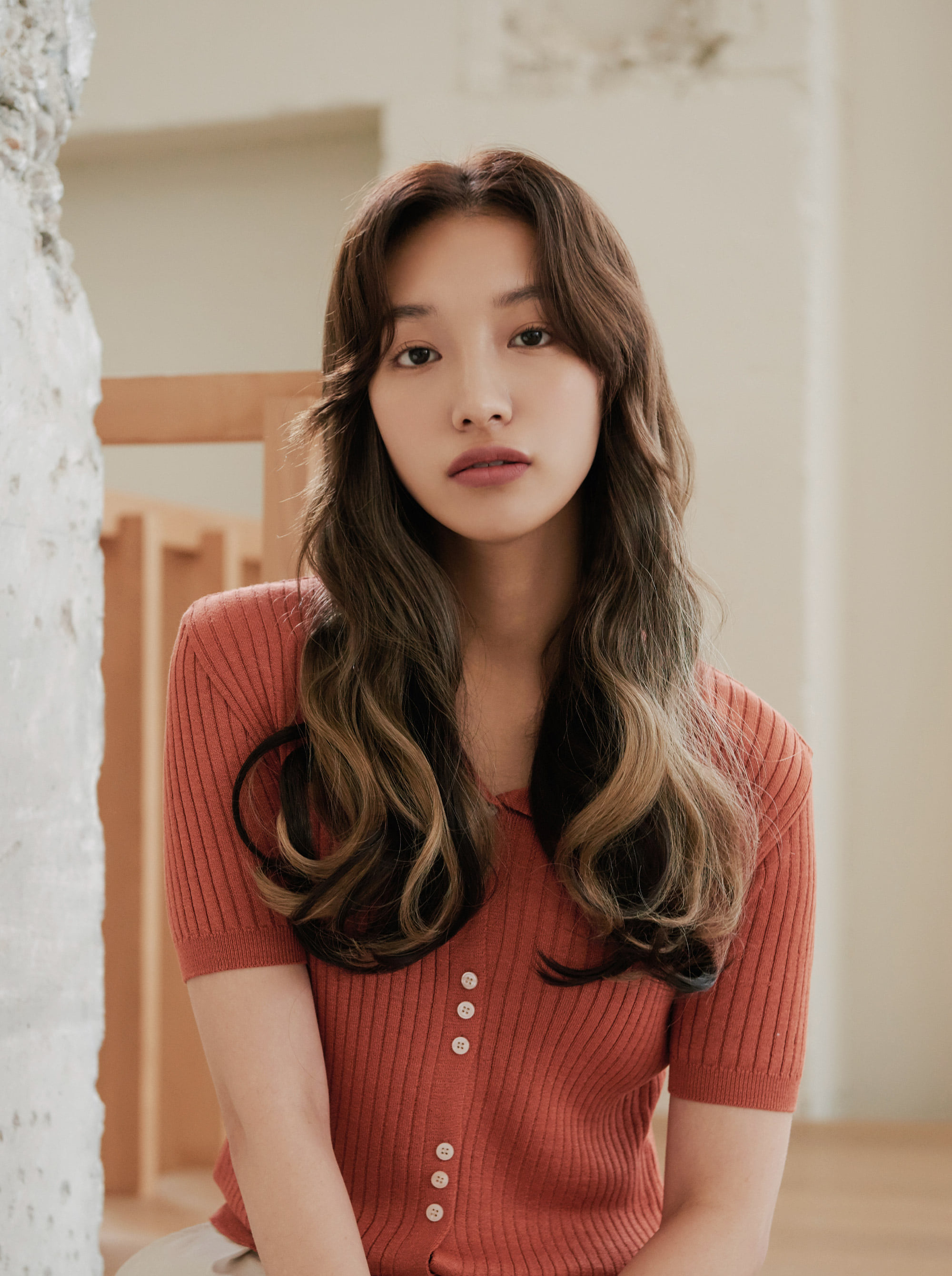붙임머리 컬러피스 도라 루즈펌 옴브레 - 상세 이미지 2