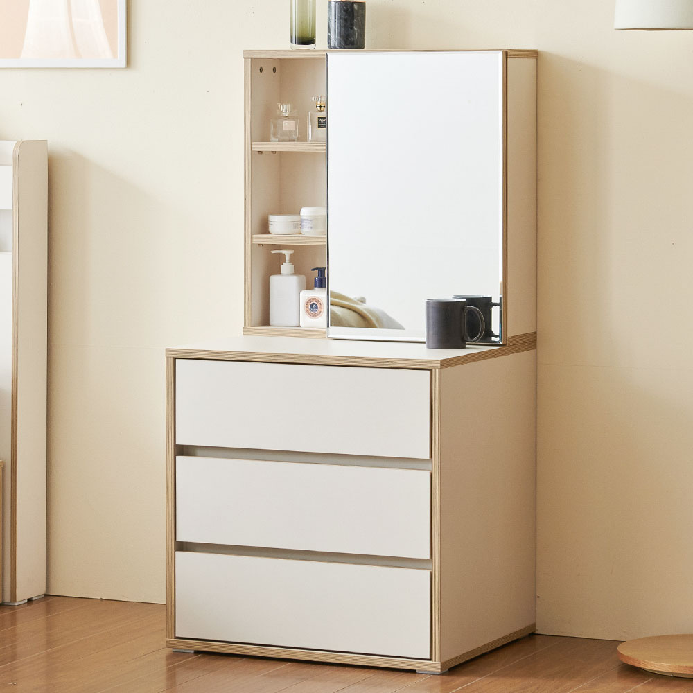 니모 틈새화장대 미니 코너 슬림 수납 화장대 서랍장 600