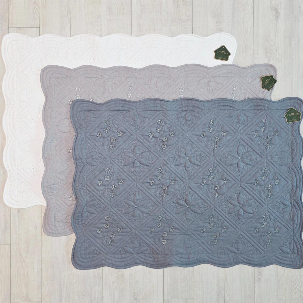 홈집합 베개커버 순면 누빔 자수 사계절