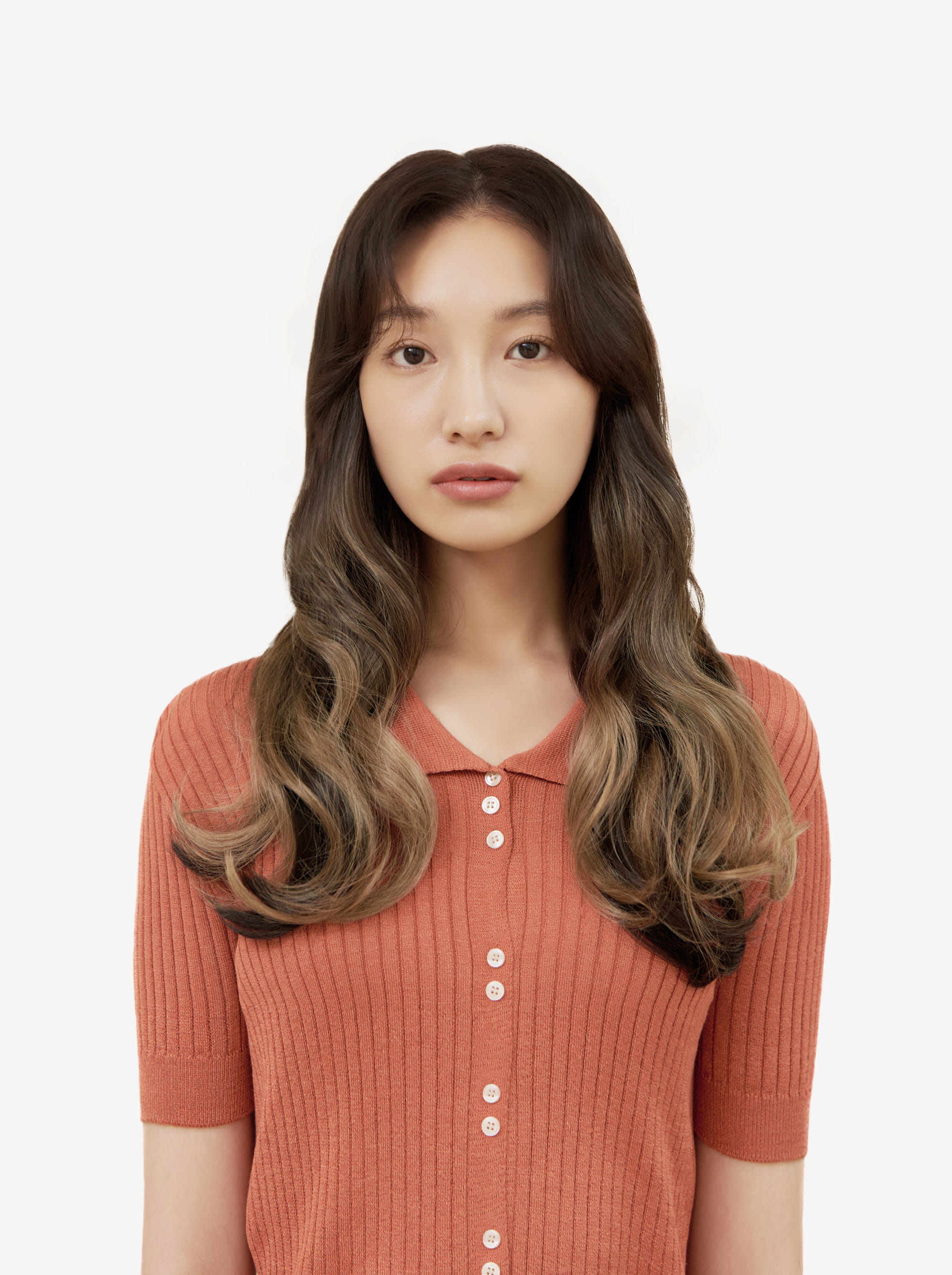 붙임머리 컬러피스 도라 루즈펌 옴브레 이미지 7