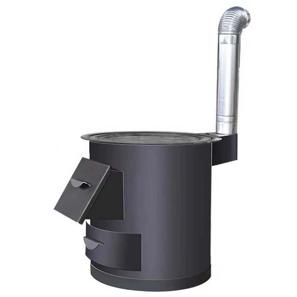 화목난로 펠릿 스토브 캠핑 세라믹 연도 야외 연통 40cm - 상품 이미지