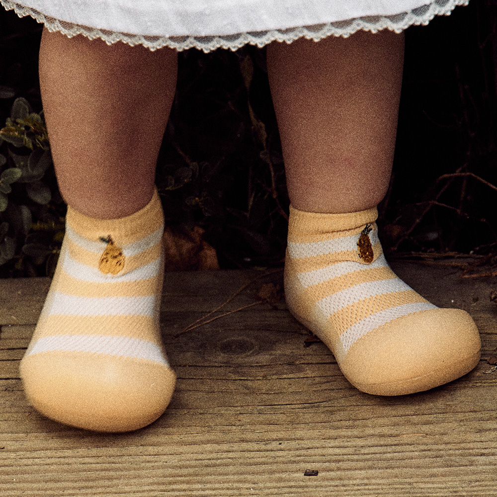 아띠빠스 아기 신발 돌 걸음마 보행기 신발 아이콘 브라운 M(115)