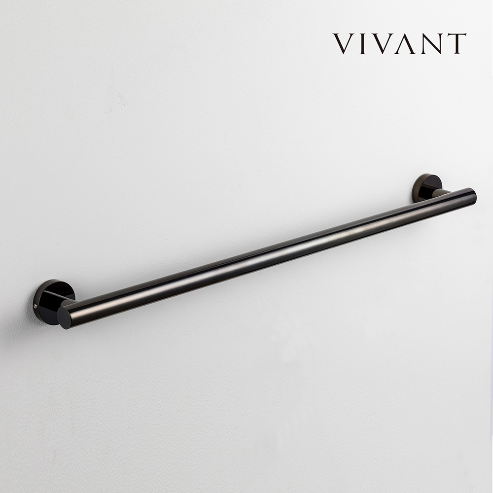 욕실수건걸이 TC03A CB 콜드블랙 타올거치대 화장실 호텔인테리어 비반트 VIVANT - 상품 이미지