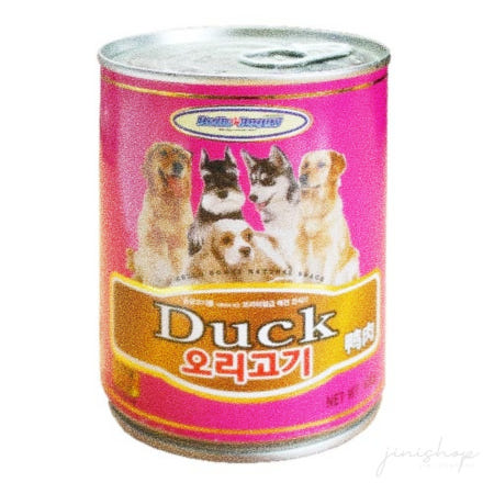 지앤리협력사 예정원 헬로도기 오리고기캔400g 강아지건강식 강아지밥 애견간식 영양간식 애견습식사료