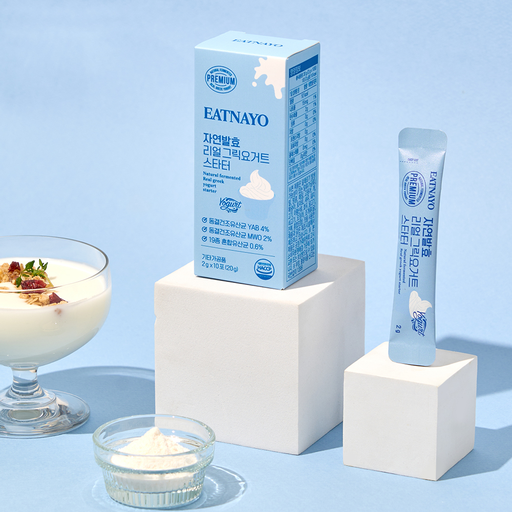 온가족 쉽게 만드는 상온 자연발효 그릭요거트 스타터 유산균 종균 20g, 1개 - 상품 이미지