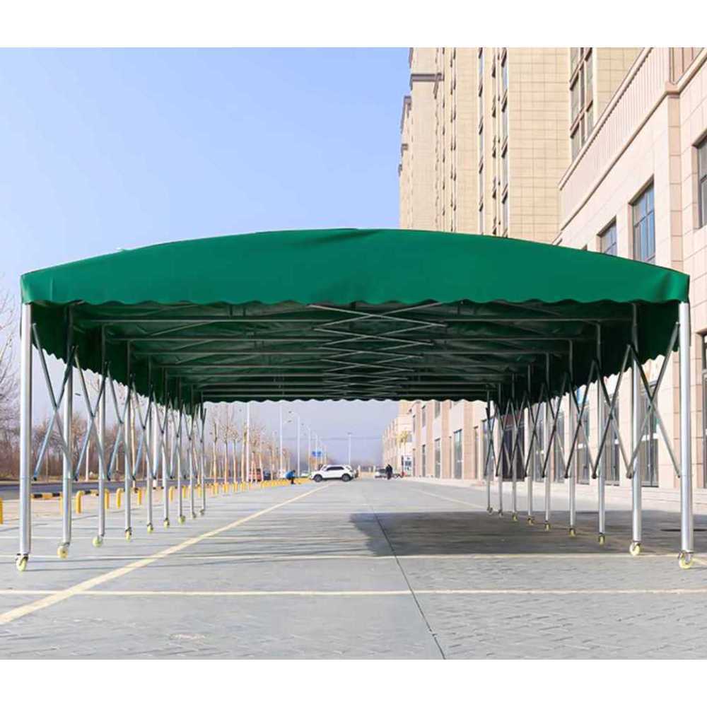 접이식 자바라 천막 스틸 운동회 바퀴천막 주차장 3x3m - 상품 이미지