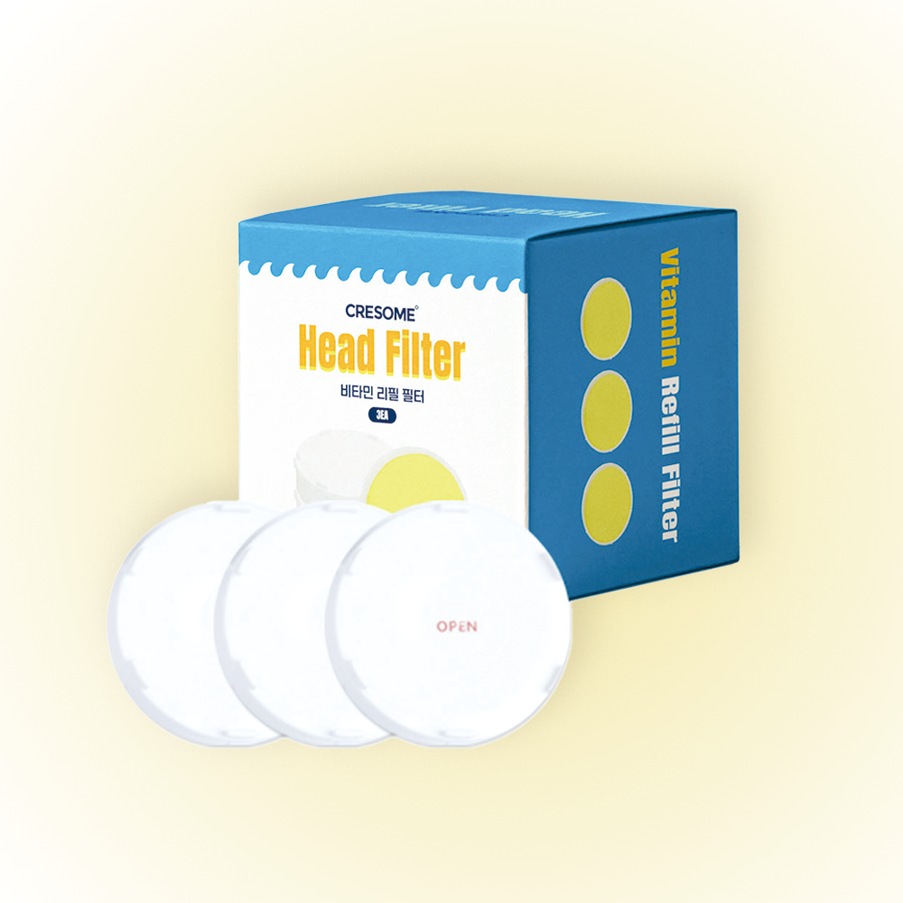 크리썸 필터샤워기 전용 비타민 헤드필터 3p 호환 리필필터
