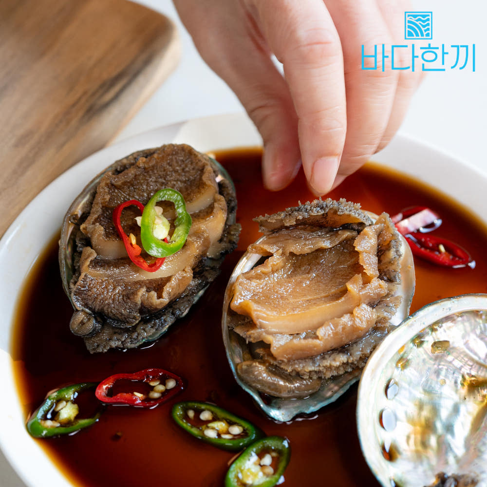 바다한끼 청정지역 완도산 영양가득 전복장 500g (5~6미) 가정식 반찬 전복장조림 선물 - 상세 이미지 3