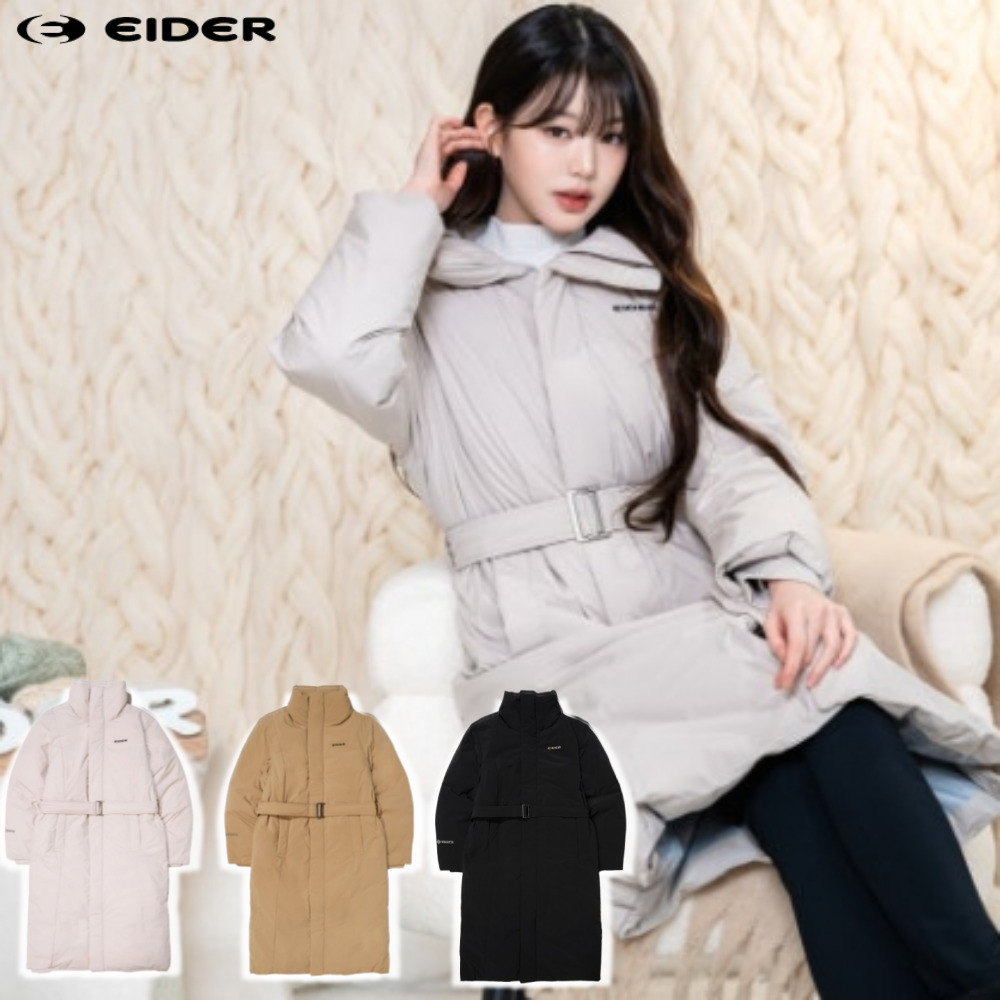 아이더 여성 캐시미어 롱 구스다운 겨울패딩 점퍼 롱코트 아우터