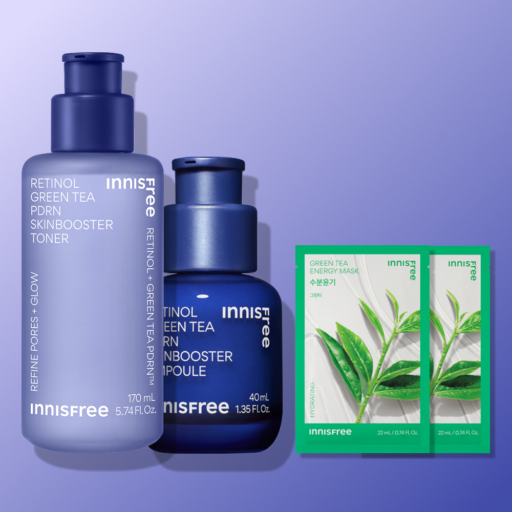 이니스프리 2종 세트 레티놀 PDRN 앰플 40ml + 레티놀 PDRN 토너 170ml - 메인 이미지