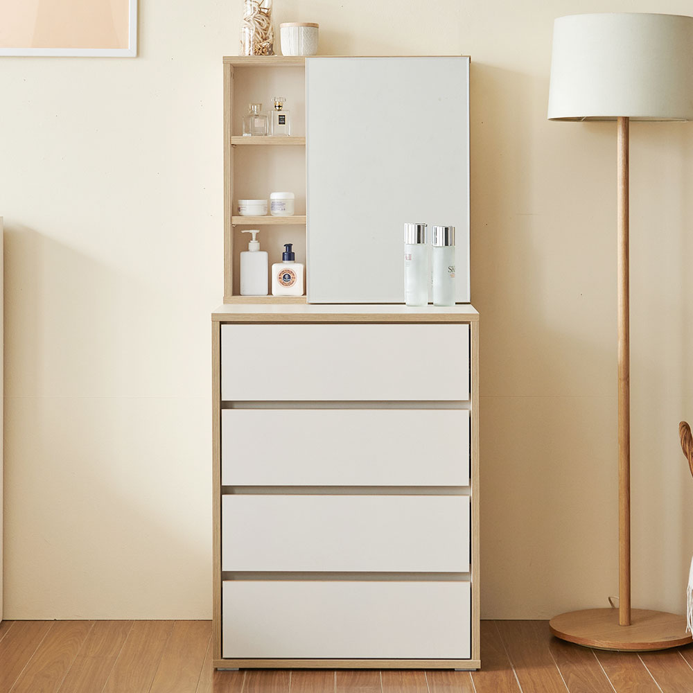 니모 틈새 수납화장대 600 수납거울 서랍장