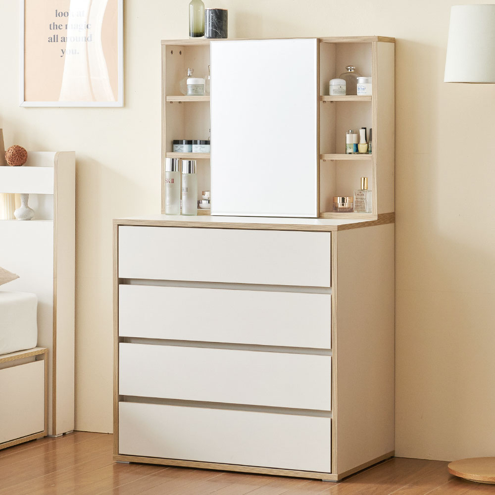 니모 틈새 수납화장대 600 수납거울 서랍장