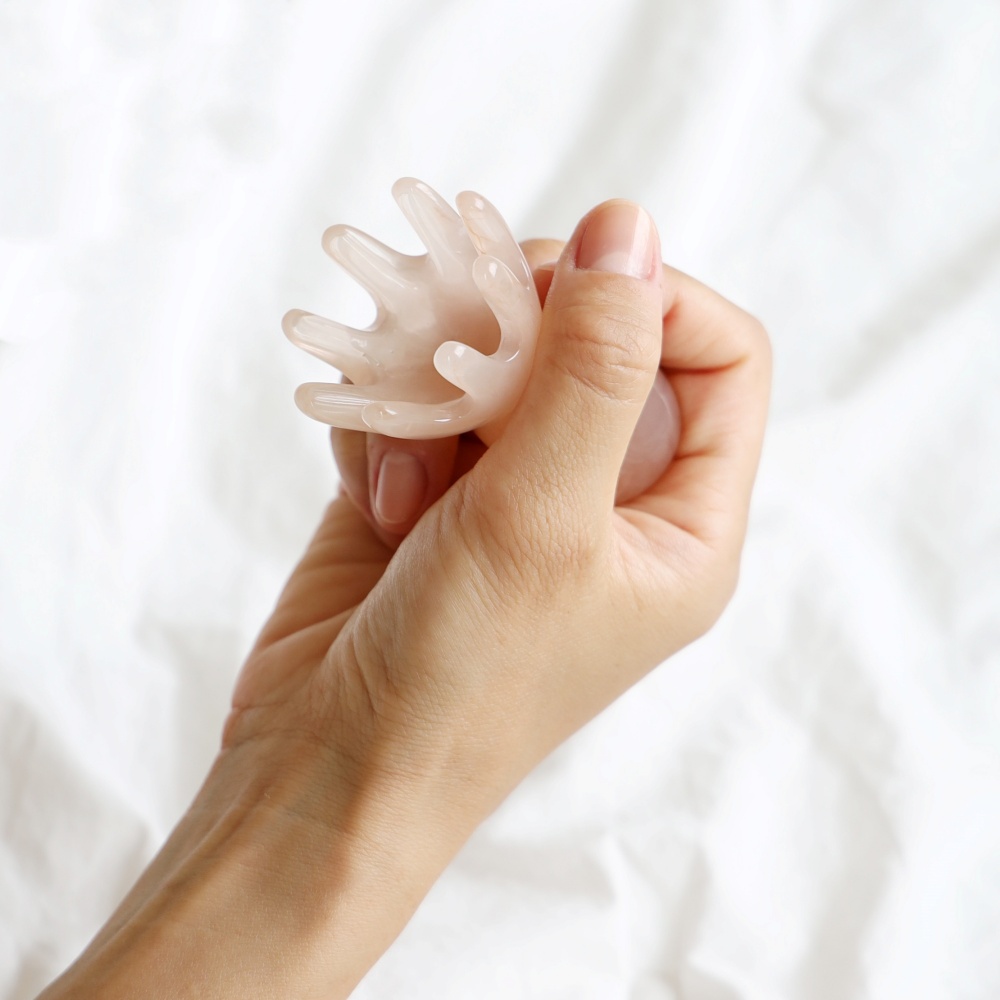 무탈 두피 괄사 마사지 승모근 머리 지압 마사지기 문어 하드핏